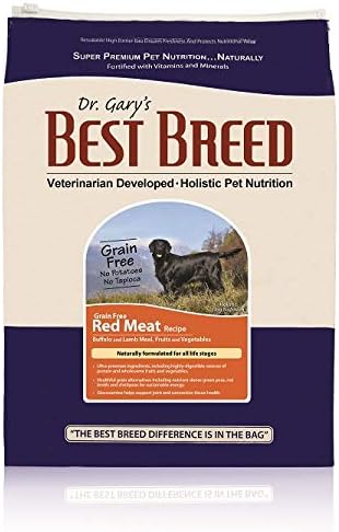 Best Breed Grain Free Red Meat Recipe Made in USA [Natural Dry Dog Food for All Breeds and Sizes] - 4lbs.