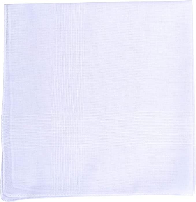 Imperial Men's Fine Handkerchiefs Permanent Press, 65% Polyester 35% Cotton