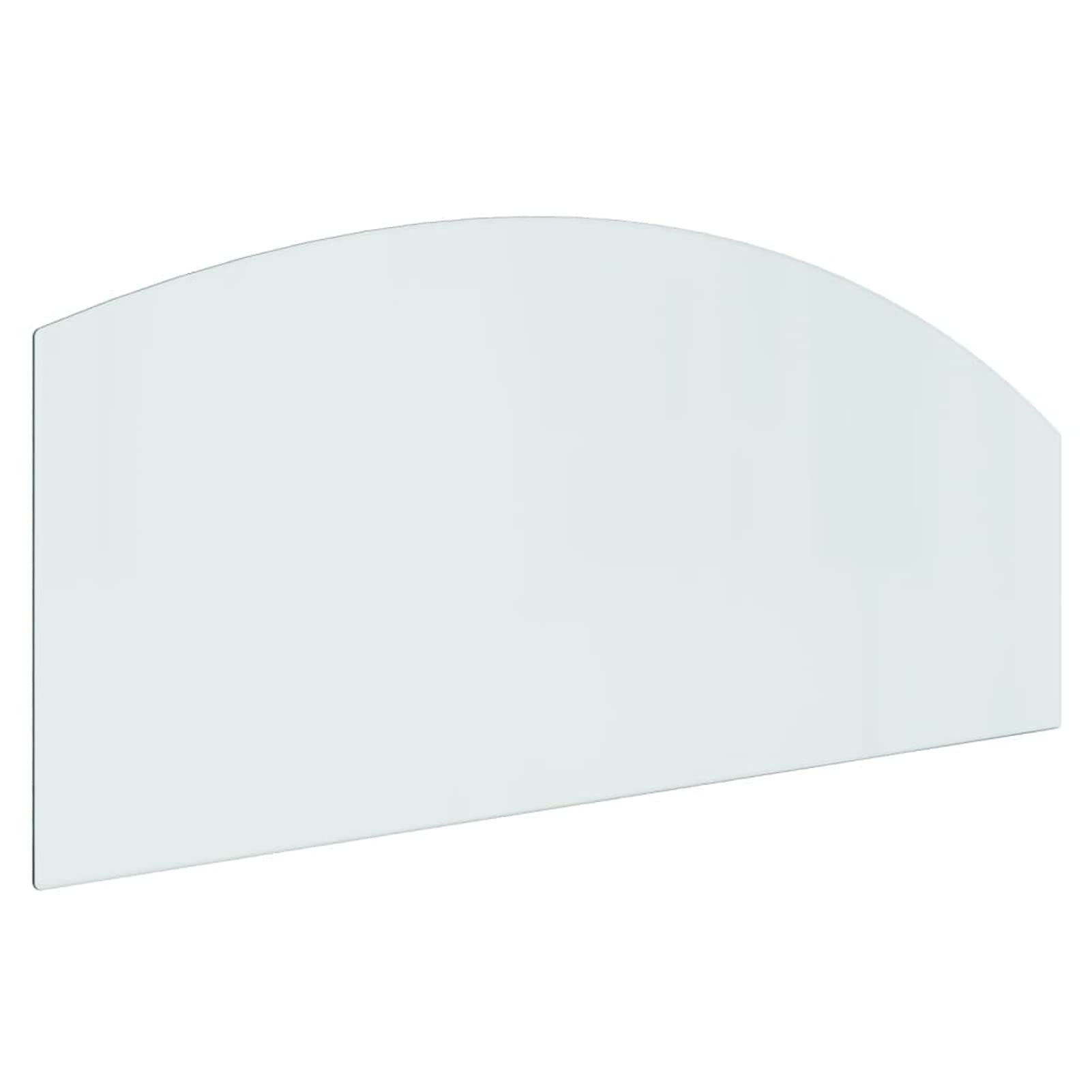 Homgoday Piastra in vetro per camino, 120 x 50 cm, protezione per pavimenti in parquet e laminato, base per stufa resistente alle alte temperature, accessori per la copertura del pavimento in vetro