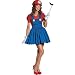 Disguise Women's Mario Skirt Version Adult Costume, Red/Blue, Small