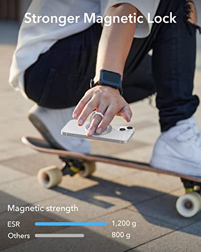 ESR Suporte magnético para anel de telefone HaloLock, compatível com suporte de anel de telefone Mag