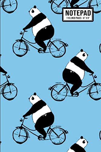 Panda Notepad: Panda Small Lined Notepad / Notebook | 110 Pages | 6 x 9 ...