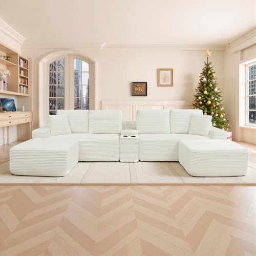 Oversized Modular Sectional Sofa with Features