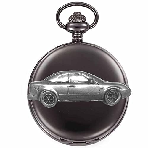 Montre gousset Saab 9-3 cabriolet 1995 boîtier noir homme ref238