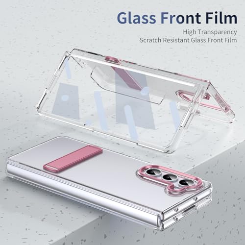 Coque Galaxy Z Fold 5 rose robuste pour éviter les bris d'écran - 4