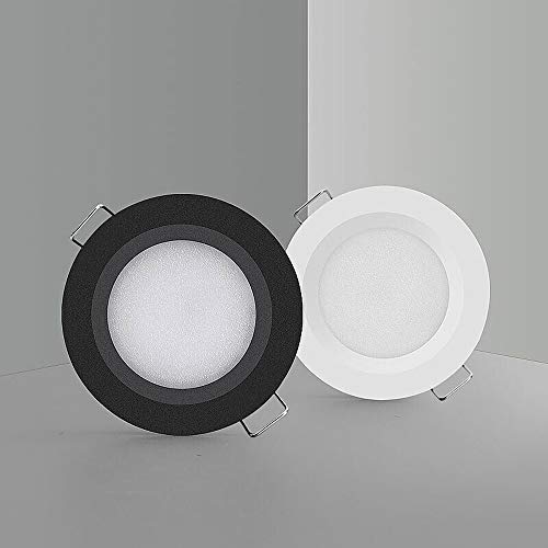 Placa LED redonda de 3W y 6000K downlight empotrable plano con driver de corriente AC110V 7