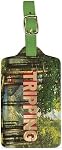 Genuine Fred, Wander Ware - Luggage TAG, Tripping - Art by Wayne White, Travel Luggage tag with Name & Information ID Card, 2.75" x 4.7", Assorted
