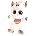 Keel Toys Animotsu - Peluche de unicornio en colores del arco iris blanco Blanco Talla:talla única