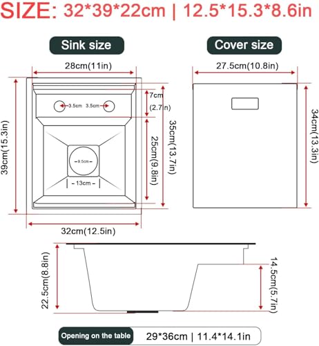 Évier caché de cuisine pour studio et îlot central compact - 8