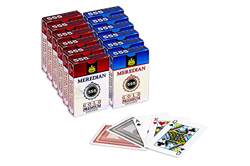 Paper Playing Card Game, Bridge Size, Regular Index, Red & Black,...