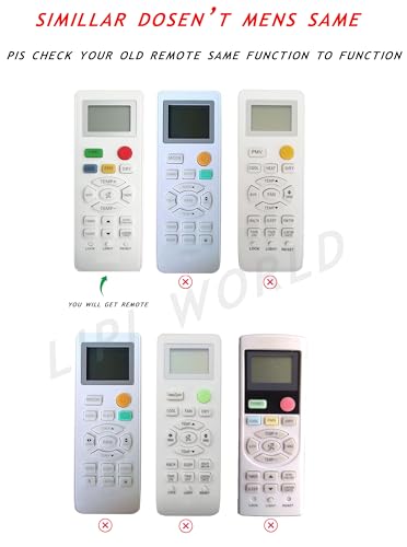 Image of LipiWorld V9014557 AC Remote Control (Old Exactly Same Will Only Work) Compatible for Haier AC Remote (VE-131)