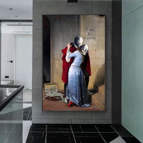 Affiche Francesco Hayez Il Bacio tableau romantique d'amants pour sublimer votre chambre