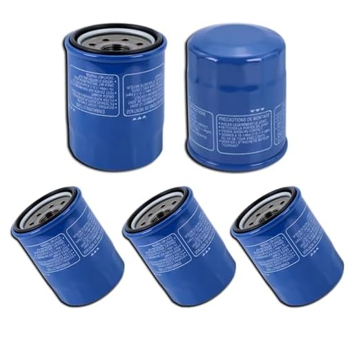 15400-PLM-A02 Engine Oil Filters Compatible with Honda Accord CR-V Civic Acura, Replaces 15400-PLM-A02PE; 15400-PLM-A01; 15400-P0H-305PE (5 Pcs)