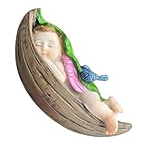 Ornements de statues de jardin - décoration d'ange artisanale en résine, largement utilisée pour la décoration de printemps, de pâques, de festival et les décorations suspendues, décoration de maison en figurine en résine