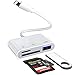 Produktbild SD Card Reader for iPhone,Lightning to SD/TF Card Camera Reader Adapter,Lightning to USB Camera Adapter for iPhone 14/13/12/11/X/XS/XR/8/7 iPad,Support iOS 9-15 Later,Plug and Play