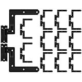 Moxweyeni 24 Pack (12 Pair) Steel Blind Shutter Hinge 1-1/16' Black Wrought Iron Shutter Lift Off Pintle Reversible Hinges for Heavy Duty Wood Frame, Brick, Doors, Window