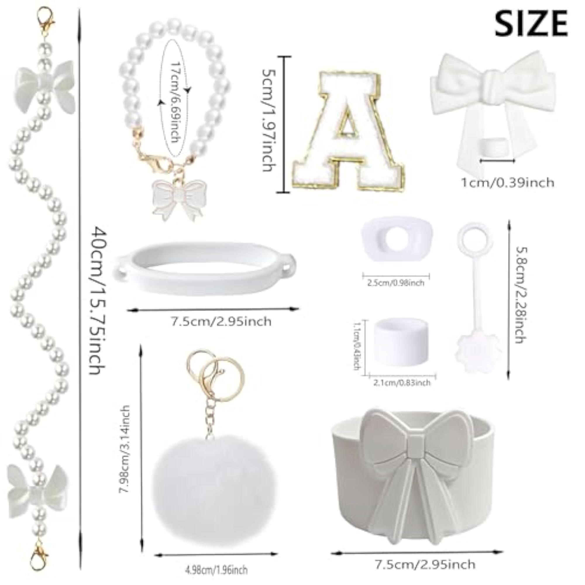 Accessories Set for Stanley Cup, Bow Strap & Boot