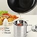 Chihee Filtro de Aceite, Recipiente de Grasa en Lata, 1,2 L Acero...