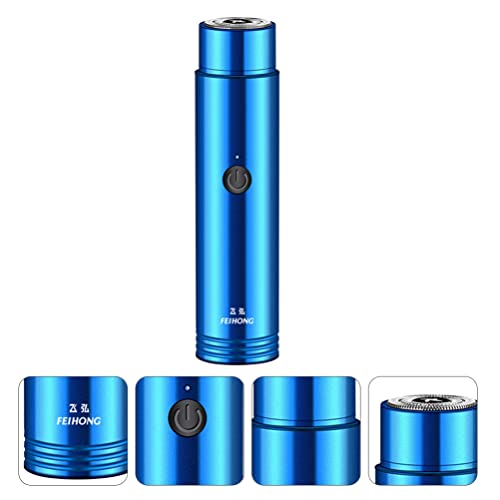 PACKOVE Homens Barbeador Elétrico Mini Razor Shaver Portátil USB Recarregável Shaver Razor Cordas Pa