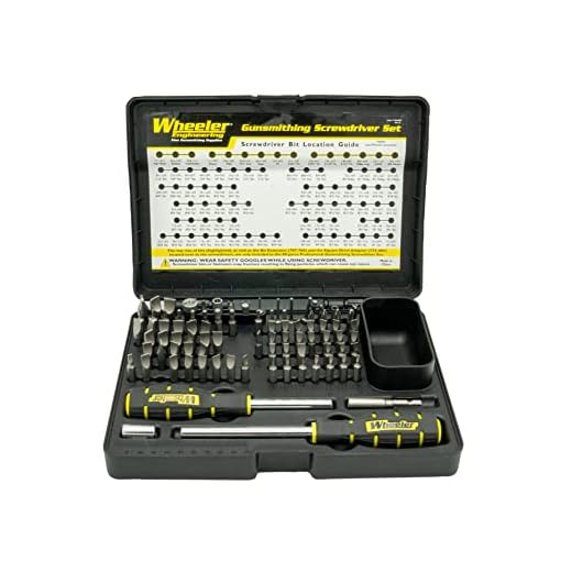 Wheeler 89-Piece Professional Screwdriver Set with 2 Handles Storage Case for Gunsmithing and Maintenance
