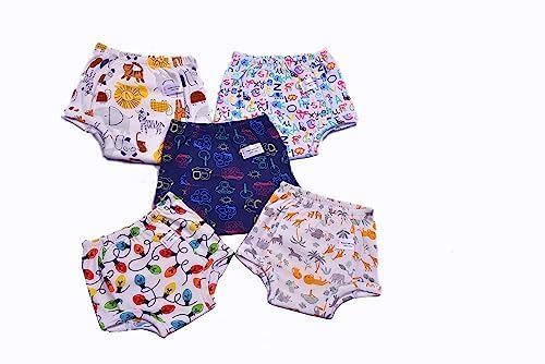 Image of Baby Padded Underwear - Soft Cotton Potty Training Pants for Toddlers, Washable & Reusable, Leak-Proof Training Underwear for Boys & Girls