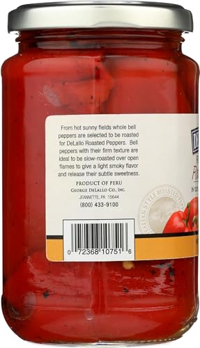 DeLallo Pepper Red Roasted Garlic, 12 oz