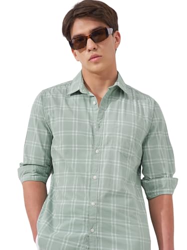Highlander Men's Slim Fit Check Shirt for Men | Check Shirt | Lon...