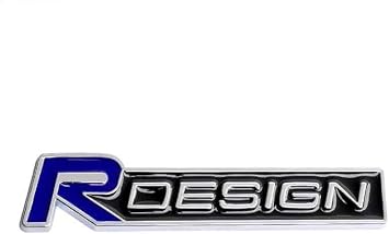 Car Emblems, for Volvo R Design Front Hood Trunk Badgear, Emblem Badge Replacement, Car Styling Letters Sign Badge Accessories
