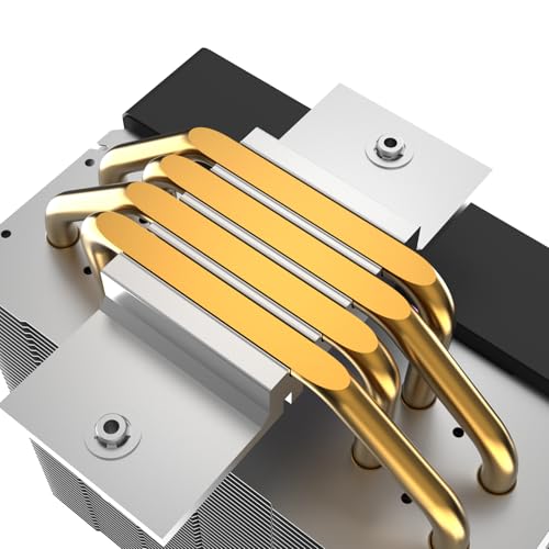 Image of KIMKIRIN CPU Air Cooler with 4X 6mm Copper Heat Pipes, 120mm Fan for Intel LGA 1851, 1700, 1200 and AM4, AM5 CPU Socket