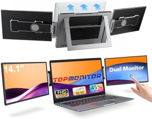 Topmonitor 2.2lb Ultra-Light Touchscreen Laptop Screen Extender, ...