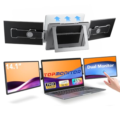 Image of Topmonitor 2.2lb Ultra-Light Touchscreen Laptop Screen Extender, 14.1 Inch
