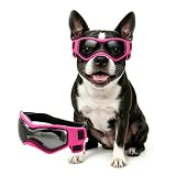 Gafas de sol para perros de raza media, color rosa medio