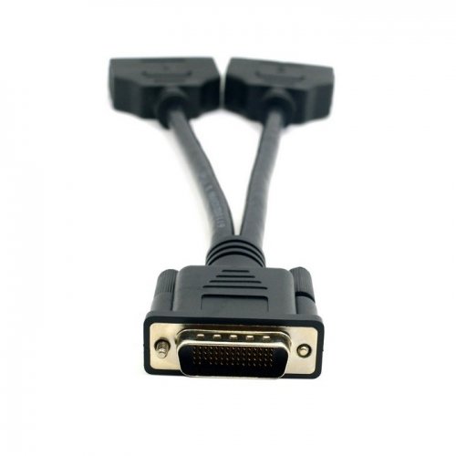 Cablecc DMS-59 Male to Dual DVI 24 + 5 Female Splitter Extension Cable for Graphics Cards and Monitors