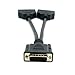 Cablecc DMS-59 Male to Dual DVI 24 + 5 Female Splitter Extension Cable for Graphics Cards and Monitors
