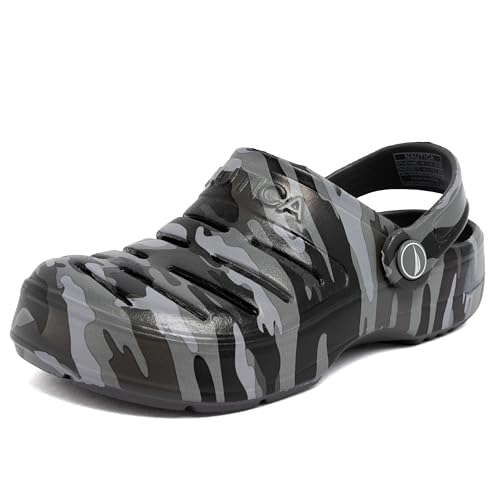 Image of Nautica Kids Clog Sandals - Slip-On Lightweight Water Shoes with Adjustable Heel Strap - Comfortable EVA Slip-Resistant Clogs for Boys & Girls - Toddler & Youth Sizes