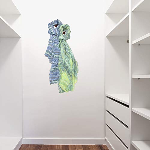 Scarf Set For Women – Set/2 Scarves - Large Lightweight For Wrap Or Shawls For Any Season - Green And Blue Designs #TOP4