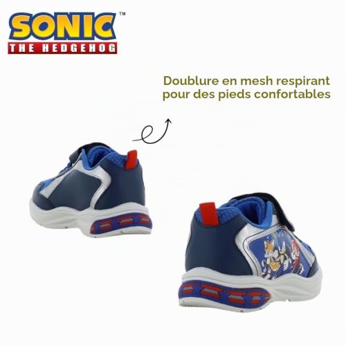 Baskets Sonic pour garçon Leomil chaussures lumineuses enfant d école