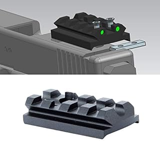 TuFok Sight Mount Plate for Glock - G17 19 22 23 26 27 34 Rail for Install Pistol Red Dot Sight(4-Slot)