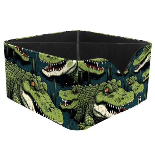 Portapenne da scrivania astuccio per matite e pennelli da trucco per scuola studenti ufficio donne adolescenti ragazze e ragazzi motivo coccodrillo