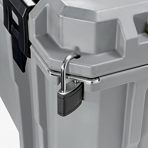 Eylar SR-90 Large Crossover Overland Cargo Case, Equipment Hard Case, Roto Molded, Stackable with Pad-Lock Hasp, Strap Mountable, TSA Standard, IPX4 Rated, 90 Liters (Gray)