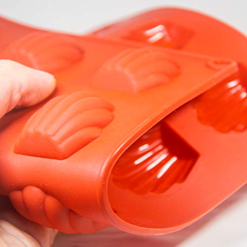 Dioycli 2 Pcs Madeleine Pan Silicone Madeline Cookies Pan 15 Cavities Madeleine Mold Nonstick Baking Pans For Make Cookies,Cake,Candy #TOP3