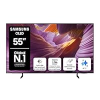 Samsung OLED 4K Vision AI Smart TV 55'' QE55S85FAUXZT, NQ4 AI Gen2 Processor, 4K AI Upscaling, Glare Free, Dolby Atmos & OTS Lite, Contour Design, PACCHETTO INTRATTENIMENTO, 2025