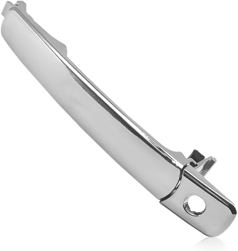 Left Driver Side Door Handle Front with Keyhole Exterior Chrome, Without Smart Key Compatible with 2003-2008 FX35 FX45, 2003-2007 Murano, 2008-2013 Rogue 80640-CA012, 80640CA012