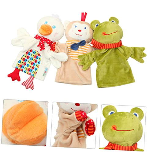 FOYTOKI 3 Pçs Pato Educação Infantil Bichos De Pelúcia Para Crianças Fantoches Para Fantoches De Mão