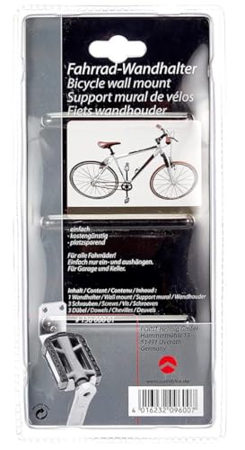 POINT Fahrrad Wandhalterung mit Pedalaufhängung bis 30 kg - platzsparende Fahrradaufhängung Wand zur vertikalen Lagerung - Fahrradhalterung für Garage Keller Abstellraum - für alle Fahrradtypen