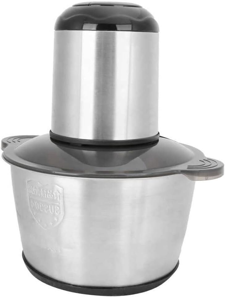 VQIGGTSS Electric Meat Grinder Food Sheredder, Electric Multi-Function Semi-Automatic Meat Grinder Stainless Steel Food Processor Home Kitchen Gadgets Food Sheredder,