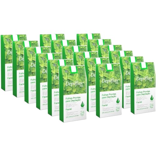432 Folhas Prontas Para Depilação Facial Hortela Depilflax (432)