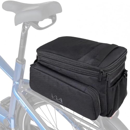 CONTEC Via Explorer Bicycle Bag, Pannier Rack Bag, Expandable up to 37 Litres, Polyester, Includes Pre-Assembled MIK 2.0 Adapter, Includes Rain