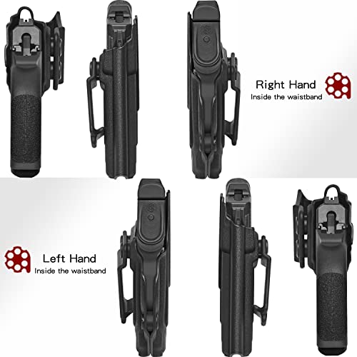 Amberide Iwb Kydex Holster Fit: Smith & Wesson M&P Bodyguard 380 Auto & Integrated Laser Pistol | Inside Waistband | Adjustable Cant | Us Kydex Made (Black, Right Hand Draw (Iwb)) #TOP2