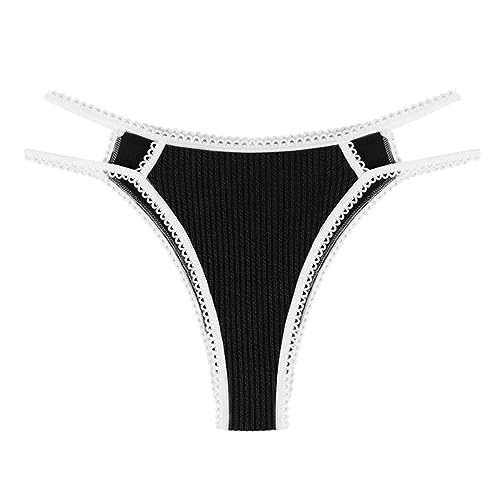 Leopardo Tanga Mujer Sexy Sexy Cálido Mujer Delgado Cinturón Ajustable Cintura Baja Ropa Interior Sexy Hombre Ropa Interior Braga, Negro , L